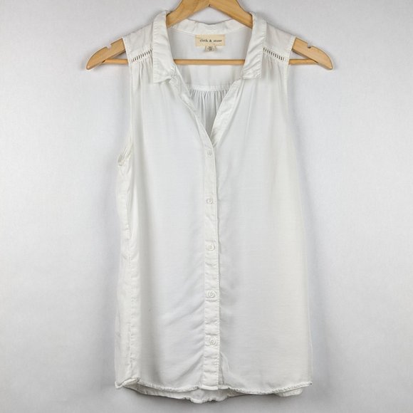 cloth & stone Tops - Anthro Cloth & Stone Sleeveless Button Down M